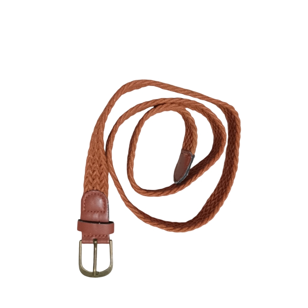 belt buckles, braided, skinny tan women 38 inches long